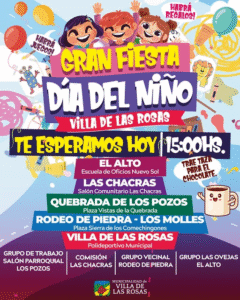 HOY FESTEJAMOS A LO GRANDE EL DÍA DEL NIÑO EN VILLA DE LAS ROSAS!