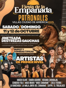 ¡Amigos! Se viene la Fiesta de la Empanada Patronales 2025 en nuestra querida Villas Ciudad de América