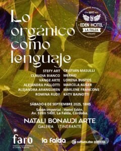 El próximo sábado 6 de septiembre a las 18h quedará inaugurada en el Salón Imperial del Hotel Edén (Av. Edén Nº 1400, La Falda, Córdoba) la …