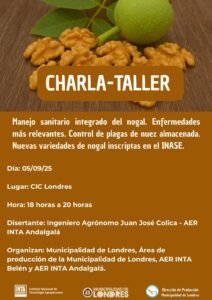 Charla-Taller sobre el manejo del nogal…