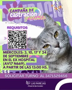 CAMPAÑA DE CASTRACIÓN GRATUITA…