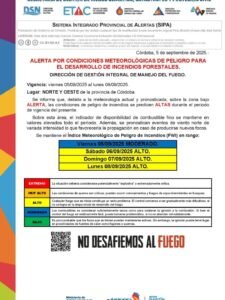 Riesgo de incendios EXTREMO…