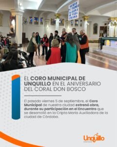EL CORO MUNICIPAL DE UNQUILLO EN EL ANIVERSARIO DEL CORAL DON BOSCO…