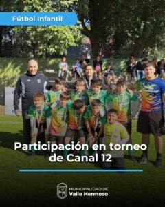 Los chicos de la Escuela Municipal de Fútbol Infantil de Valle Hermoso participaron de la tercera fecha del Torneo de Canal 12….