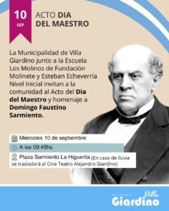 La Municipalidad de Villa Giardino junto a la Escuela Los Molinos de Fundación Molinete y Esteban Echeverría Nivel Inicial invitan a la com…