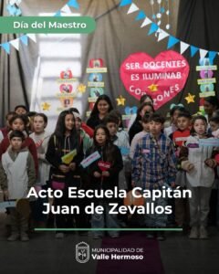 Se realizó el acto por el Día del Maestro en la Escuela Capitán Juan de Zevallos….