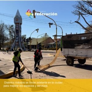Distintos trabajos se llevan adelante en la ciudad para mejorar los espacios y servicios….