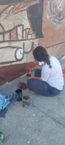 Más ARTE en nuestra ciudad Murales al rededor del club Talleres y Nuestros alumnos y alumnas fueron parte de ellos gracias a la Prof…