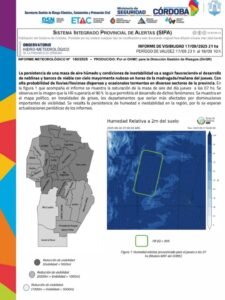 Aviso por baja visibilidad causada por inestabilidad, neblinas y bancos de niebla…