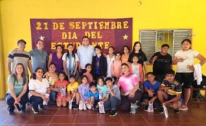 En el marco de  de semana del estudiante recibimos con alegría a la Esc. N°447 de Los Troncos de zona norte en nuestro Polideportivo Munici…