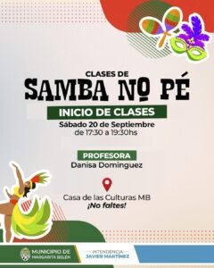 SAMBA NO PÉ EN MARGARITA BELÉN…