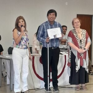 La directora de Cultos, Patricia Amani, participó de la Primera Cumbre Internacional para la Paz organizada por la Embajada Internacional d…