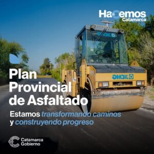 Continúa el Plan Provincial de Asfaltado…