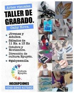 Taller de grabado con Gaby Kova….