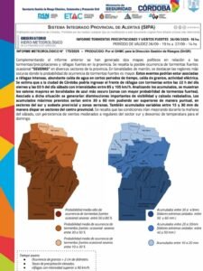 Aviso por tormentas, precipitaciones y viento fuerte…