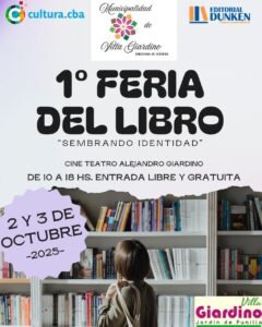Villa Giardino tendrá su 1° Feria del Libro…
