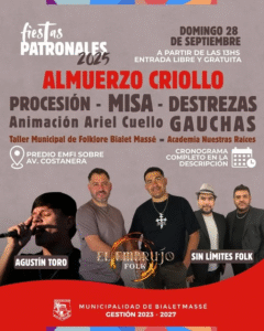 Fiestas Patronales, Bialet Massé – 2025