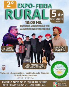 ¡𝗦𝗲 𝘃𝗶𝗲𝗻𝗲 𝗹𝗮 𝟮° 𝗘𝘅𝗽𝗼-𝗙𝗲𝗿𝗶𝗮 𝗥𝘂𝗿𝗮𝗹 𝗲𝗻 𝗹𝗮 𝗘𝘀𝗰𝘂𝗲𝗹𝗮 𝗡𝗶𝗻𝗮 𝗡°𝟭𝟭 “𝟭𝟴 𝗱𝗲 𝗢𝗰𝘁𝘂𝗯𝗿𝗲”, 𝗮 𝘀𝗼𝗹𝗼 𝟱 𝗸𝗺 𝗱𝗲 𝗦𝗮𝗻 𝗝𝘂𝘀𝘁𝗼 𝗽𝗼𝗿 𝗹𝗮 𝗥𝗣 𝟮𝟰! 