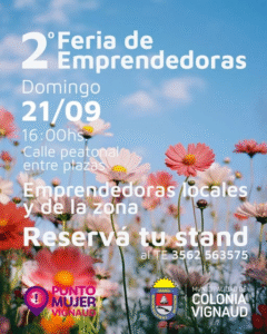 Te invitamos a participar de la 2° Feria de emprendedoras.