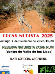 Cross nudista en Tanti, Córdoba