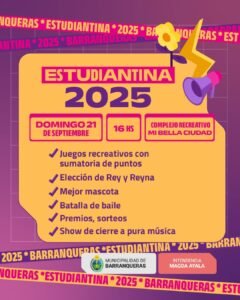 ¡𝐒𝐞 𝐯𝐢𝐞𝐧𝐞 𝐥𝐚 𝐄𝐒𝐓𝐔𝐃𝐈𝐀𝐍𝐓𝐈𝐍𝐀 𝟐𝟎𝟐𝟓!…