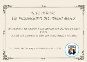 En su dia, le mandamos todo nuestro cariño a los adultos mayores de nuestro pueblo…