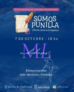 Melodiosas Ritmos Latinos tendrá una participación especial en el cierre del Encuentro Escritores y Lectores “Somos Punilla”….