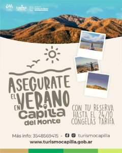 Asegurate el verano en Capilla del Monte*…