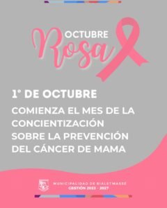 Comienza Octubre Rosa…
