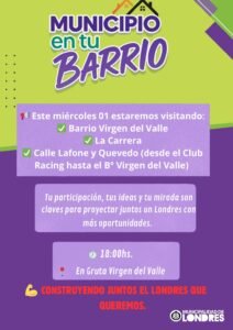 Municipio en tu Barrio llega este miércoles 01 a:…