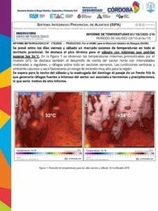 Aviso por temperaturas elevadas…
