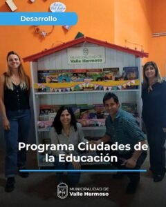 Seguimos apostando al desarrollo educativo de Valle Hermoso….
