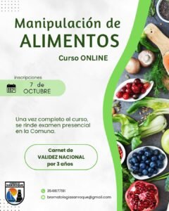 Curso ONLINE de Manipulación de Alimentos…