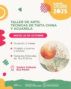 Taller de Arte: Técnicas de Tinta China y Acuarela…