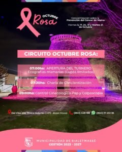 En Octubre, Bialet Massé se tiñe de rosa…