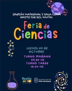 Desde el Jardín Maternal y Sala Cuna Rayito de Sol te invitamos a disfrutar de nuestra Feria de Ciencias…