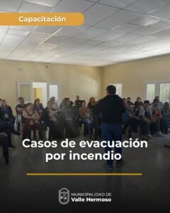 Se llevó a cabo una capacitación de Higiene y Seguridad destinada al personal municipal, donde se trabajó sobre protocolos y casos de evacua…