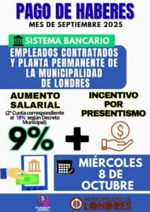 PAGO DE HABERES- SEPTIEMBRE 2025…