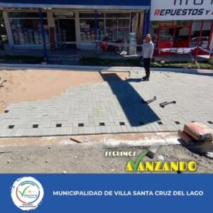 Avanzan las obras en la zona baja de la Avenida Argentina…