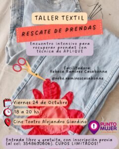 TALLER TEXTIL: RESCATE DE PRENDAS….