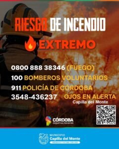 RIESGO EXTREMO DE INCENDIOS…