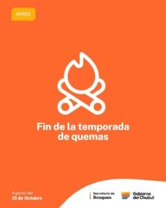 La Secretaría de Bosques de la provincia, a través del Servicio Provincial de Manejo del Fuego, informa que a partir del lunes 13 de octubre…