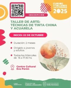 Taller de Arte: Técnicas de Tinta China y Acuarela…