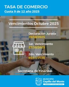 Vencimiento Tasas Municipales…