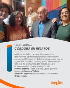 UNQUILLO DISTINGUIDA EN EL CONCURSO “CÓRDOBA EN RELATOS”…