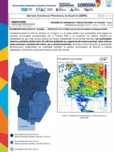 Aviso por tormentas y precipitaciones…
