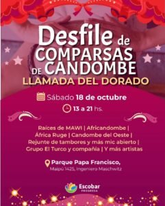 Desfile de Comparsas de Candombe “Llamada del dorado”…