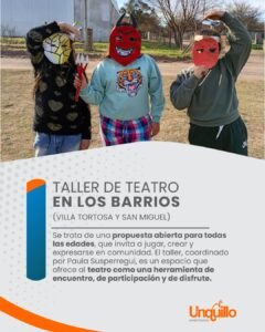 TALLER DE TEATRO EN LOS BARRIOS…