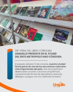 UNQUILLO DICE PRESENTE EN LA FERIA DEL LIBRO CORDOBA 2025…