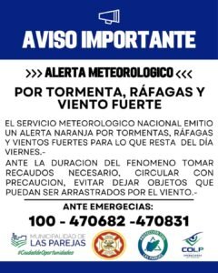 Se espera que hacia la medianoche de hoy comience a generarse inestabilidad en la región dejándonos una jornada de viernes con lluvias y tor…